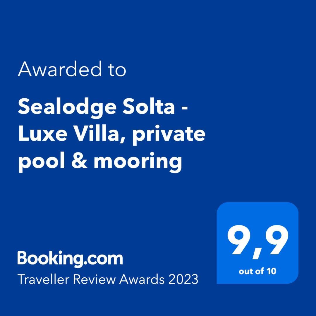 Sealodge - Luxe Villa, Private Pool, Mooring, Parking, Sea & Mountain View, At 150 M From Idyllic Private Beach Rogač 外观 照片